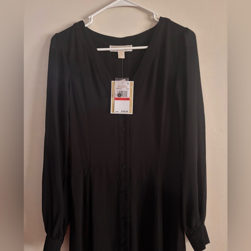 NWT MICHAEL Michael Kors Women's Kate Georgette Midi Dress - Picture 4 of 9